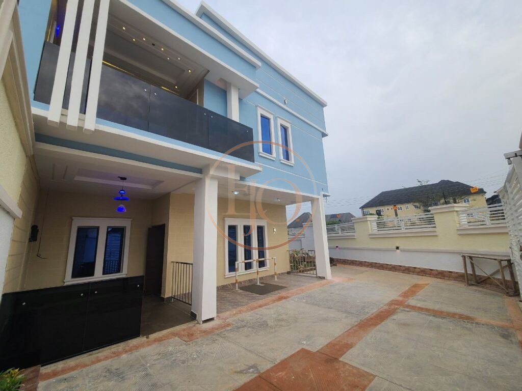 Exterior of the 4-bedroom terrace duplex in New Owerri