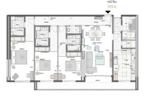 3 bed floor plan luxury apartments for sale eko atlantic city lagos