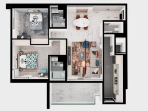 floor plan 2 bedroom luxury apartment for sale lagos eko atlantic city 14